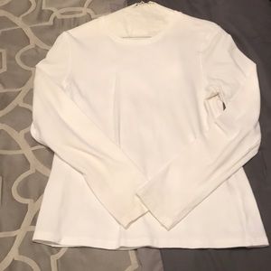 Solid White Long Sleeve Tee